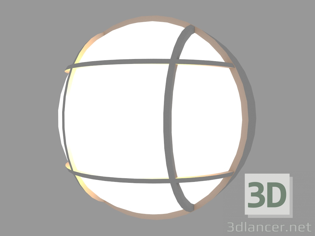 modèle 3D Applique PLAFONIERE RONDE AVEC CAGE (S18G) - preview