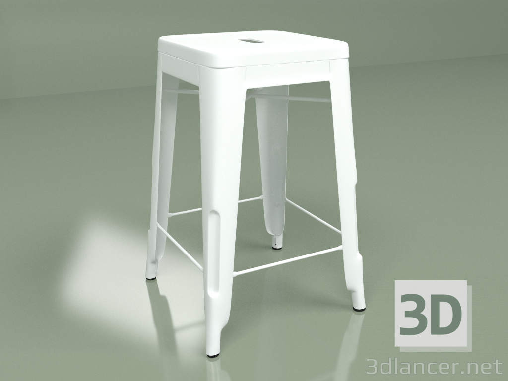 3d model Silla semi-bar Marais Color (blanco) - vista previa