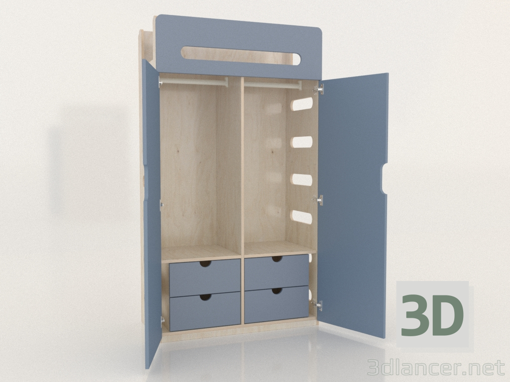 3d model Wardrobe open MOVE WE (WAMWE1) - preview