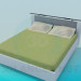 3d model Cama Doble (matrimonio) - vista previa