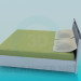 3d model Cama Doble (matrimonio) - vista previa