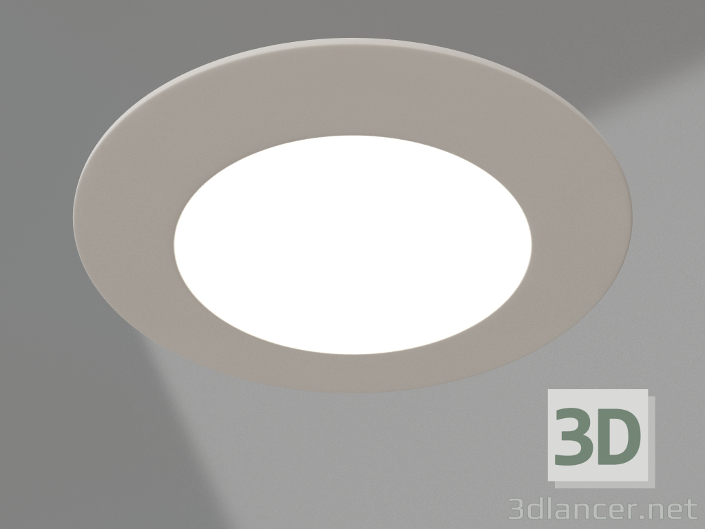 3d model Lámpara DL-120M-9W Blanca - vista previa