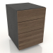 3d model Desk pedestal 400 mm (lightened ash walnut) - preview