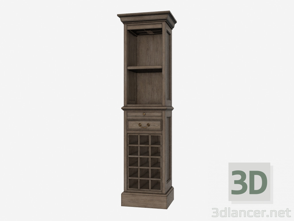 3D modeli Vitrin şarap eski şarap (501,014) - önizleme