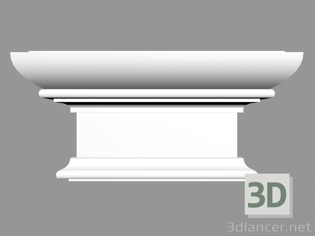 3d model Pilaster (capital) PL565 - preview