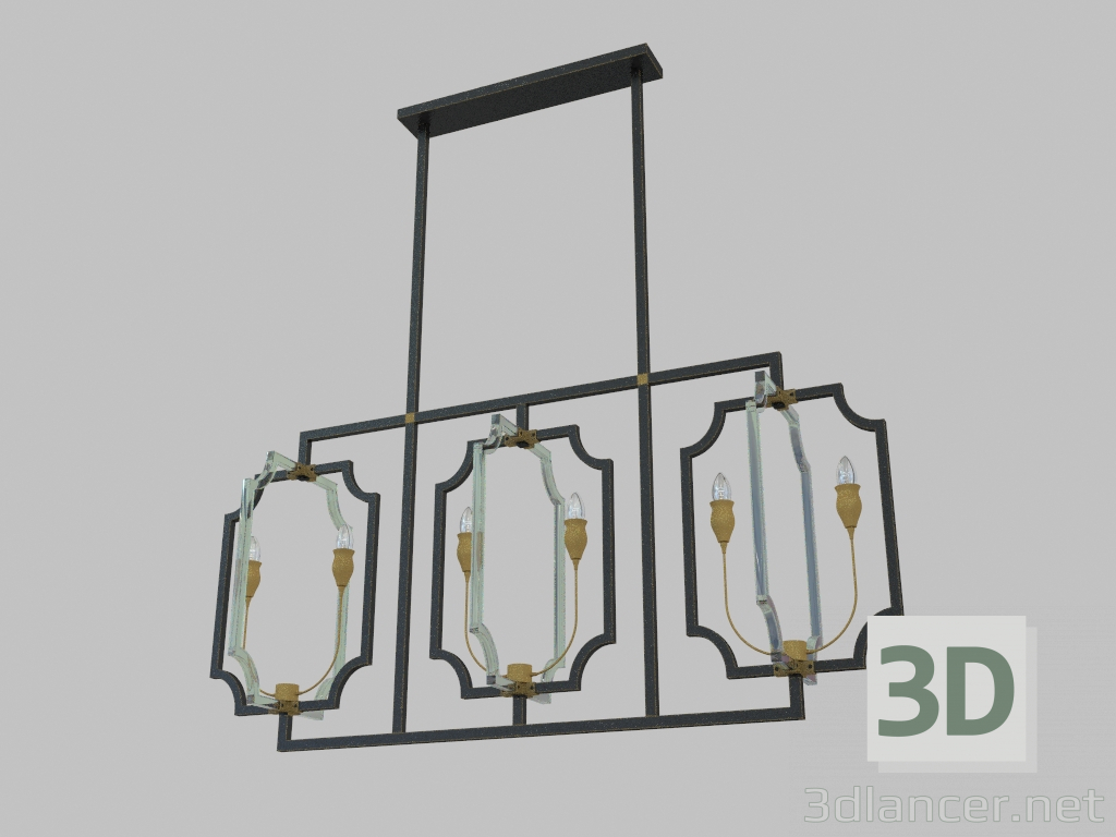 modello 3D Lampada a sospensione (3286S) - anteprima