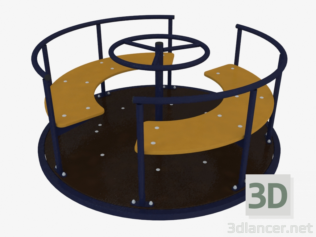 3d model Carrusel de juegos infantiles (6508L) - vista previa