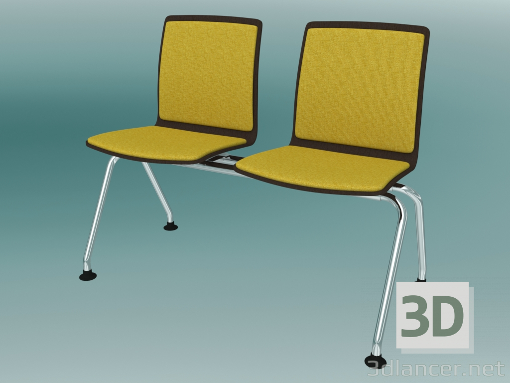 modello 3D Doppia panchina (K32L2) - anteprima