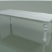 3d model Mesa de comedor (33, blanco, mármol) - vista previa