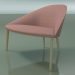 3d model Armchair 4304 (M-96 cm, 4 wooden legs, bleached oak) - preview