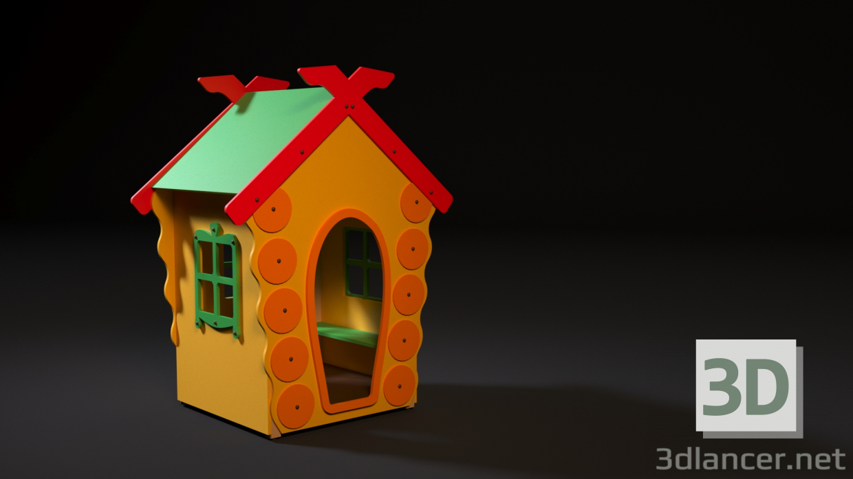 modello 3D di Casetta di gioco per bambini comprare - rendering