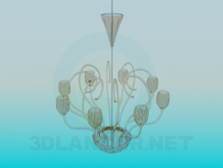 Glass chandelier