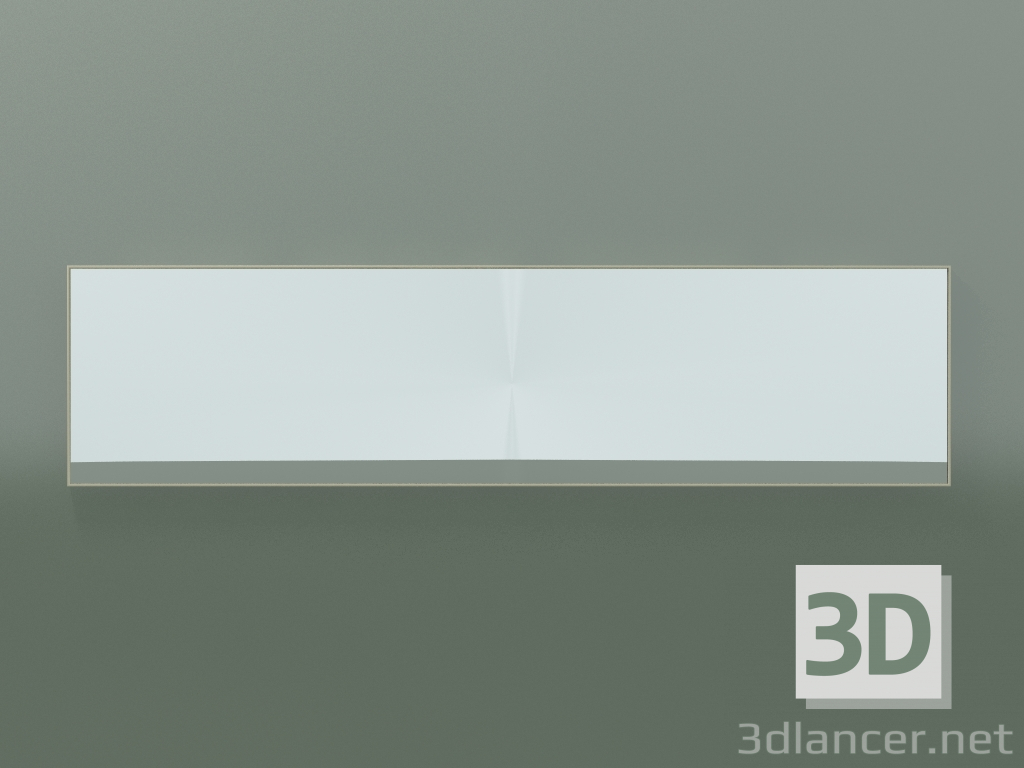 modello 3D Specchio Rettangolo (8ATHB0001, Bone C39, H 48, L 192 cm) - anteprima