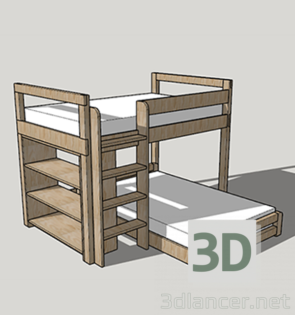 Modelo 3d Cabine L - preview