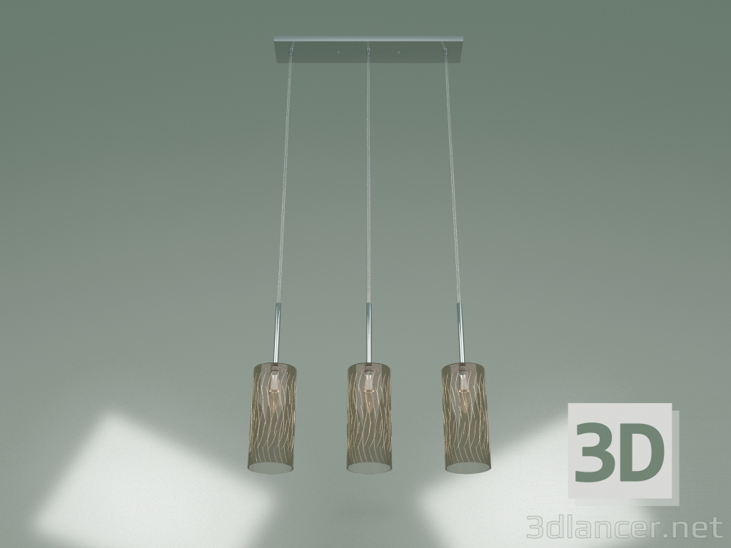 modello 3D Lampada a sospensione Pablo 50149-3 (cromo) - anteprima