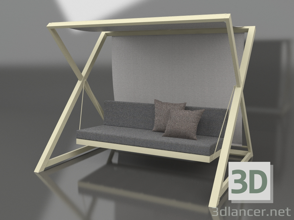 Modelo 3d Balanço de jardim (ouro) - preview