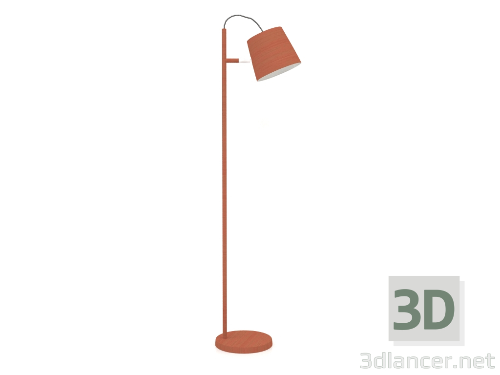 Modelo 3d Candeeiro de pé Buckle Head (Cobre) - preview