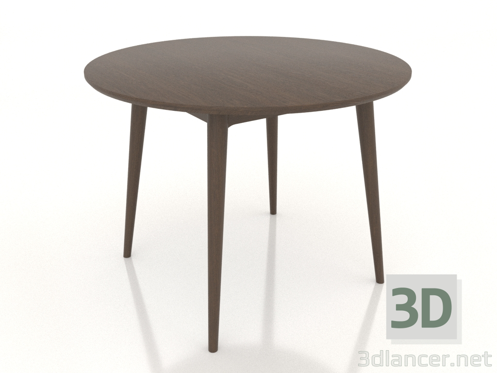 3D Modell Esstisch Ekarma rund 1000 mm (Nussbaum dunkel) - Vorschau 3D Modell Esstisch Ekarma rund 1000 mm (Nussbaum dunkel) - Vorschau