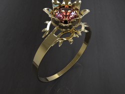 Anillo "La flor escarlata"