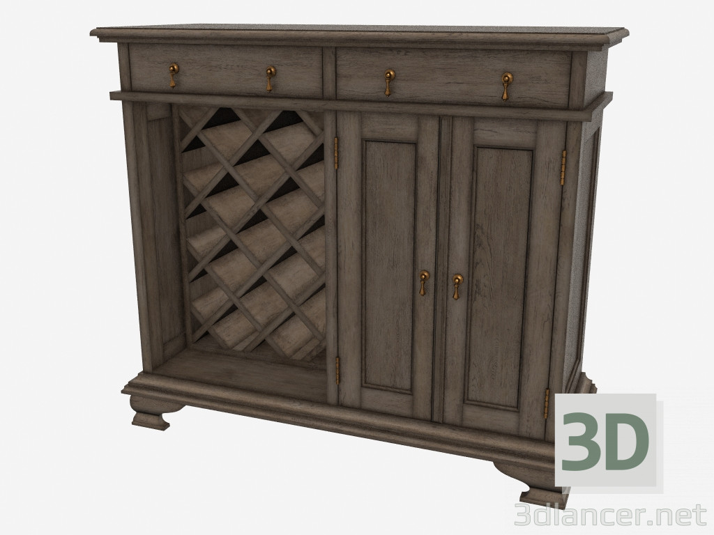 3d model Dresser wine OLD WINE (511.014-2N7) - preview