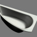 3d model Asymmetric bath Avocado 150 R - preview