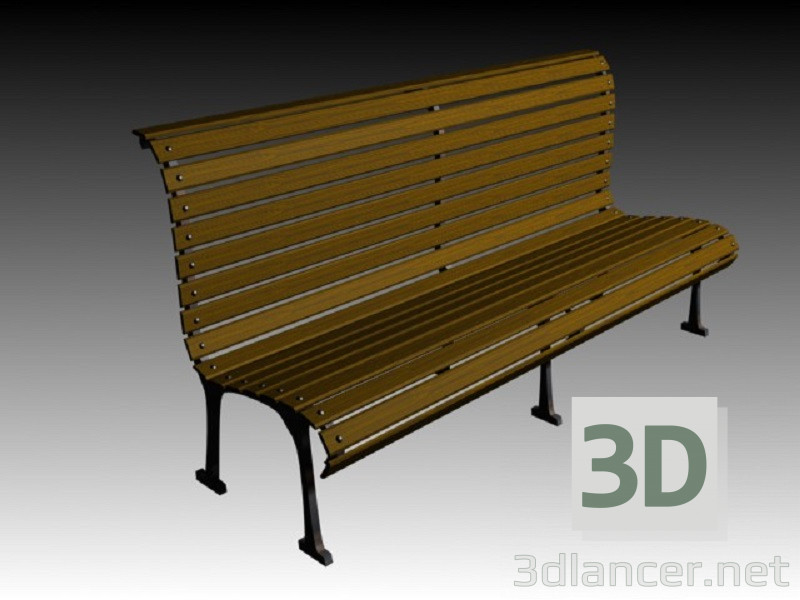 3d model Bench - preview