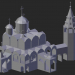 modèle 3D Suzdal. Cathédrale d'intercession avec un clocher - preview