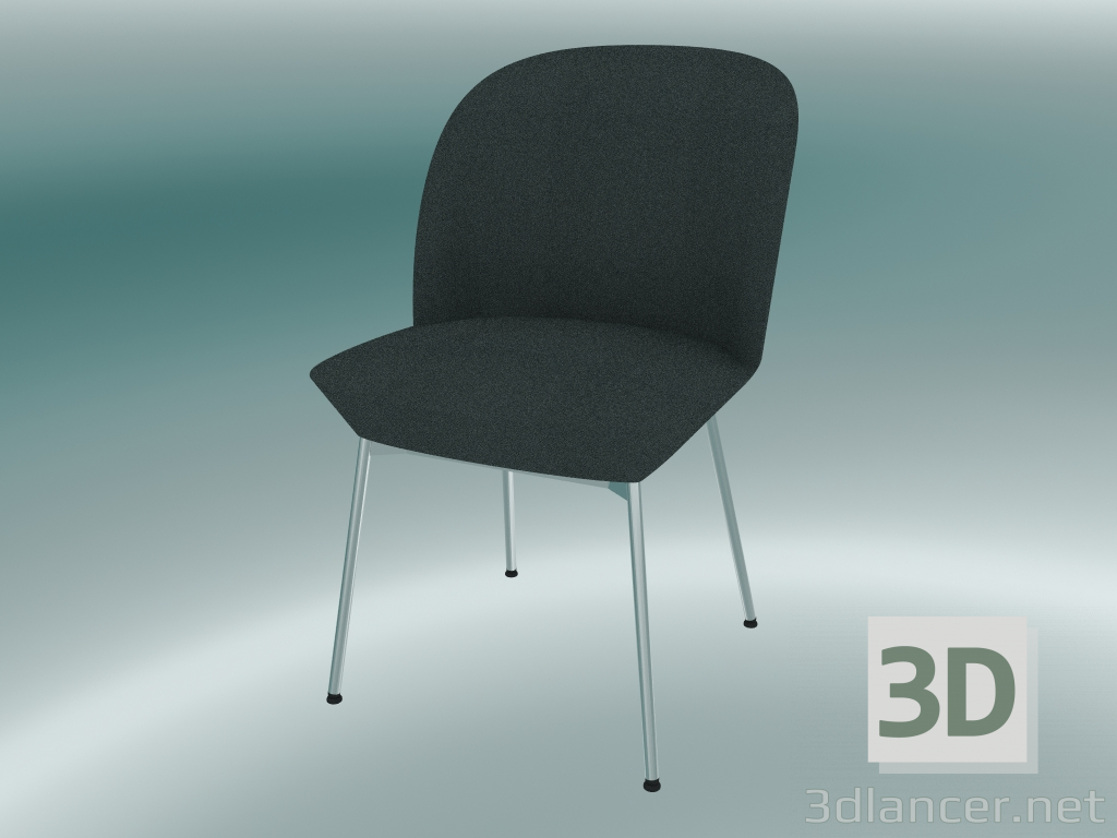 Modelo 3d Cadeira Oslo (Weave de sarja 990, Chrome) - preview