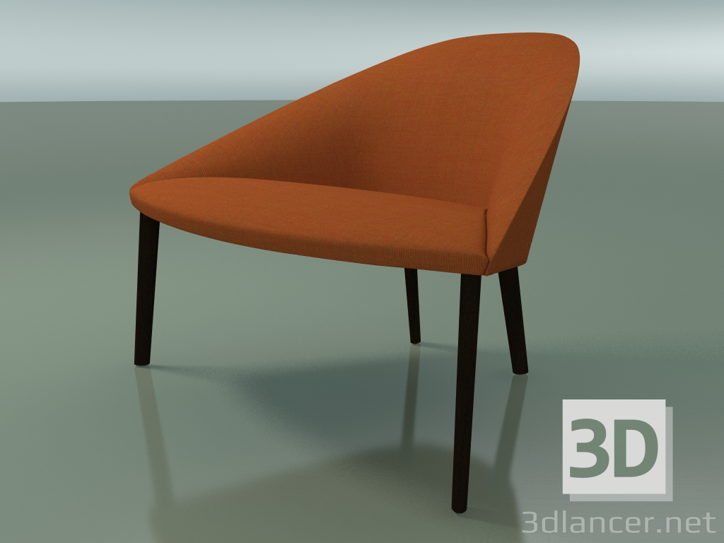 modèle 3D Fauteuil 4304 (M-96 cm, 4 pieds en bois, wengé) - preview