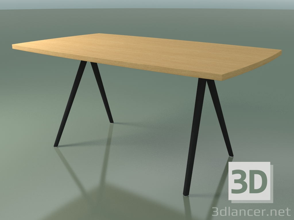 3d model Mesa en forma de jabón 5431 (H 74 - 90x160 cm, patas 150 °, chapa de roble natural L22, V44) - vista previa