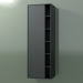 3d model Armario de pared con 1 puerta izquierda (8CUCEDS01, Deep Nocturne C38, L 48, P 36, H 144 cm) - vista previa