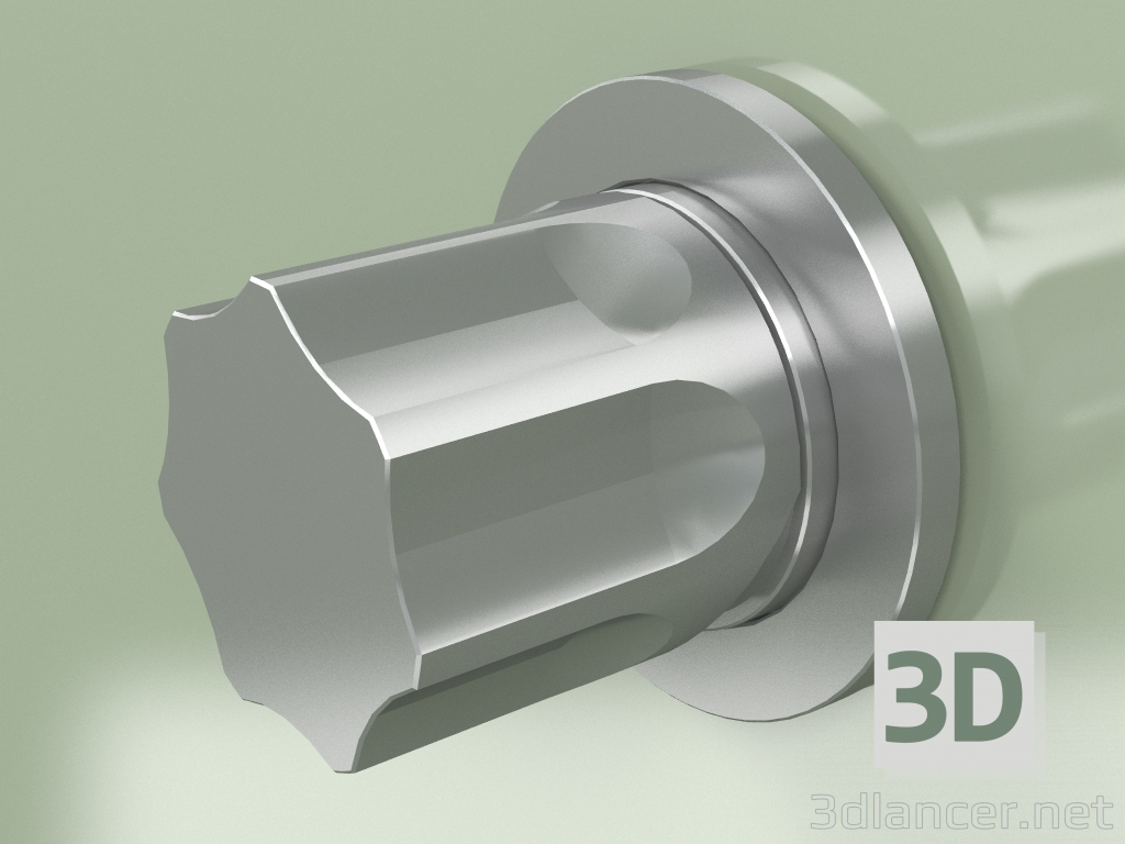 3d модель Змішувач настінний змішувач Ø 43 мм (17 43 T, AS) – превью