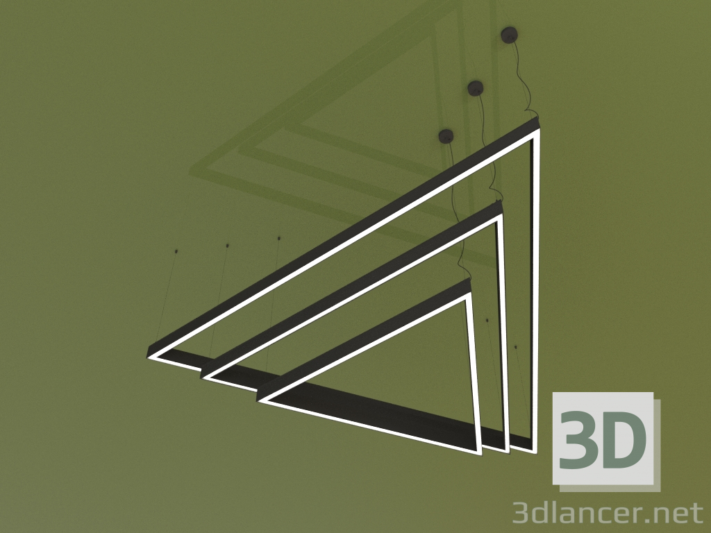 3D modeli Armatür TRIANGOLO TRIO (1950 mm) - önizleme