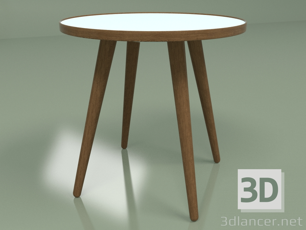 3D Modell Sputnik Couchtisch Durchmesser 41 (Nussbaum massiv, weiß) - Vorschau