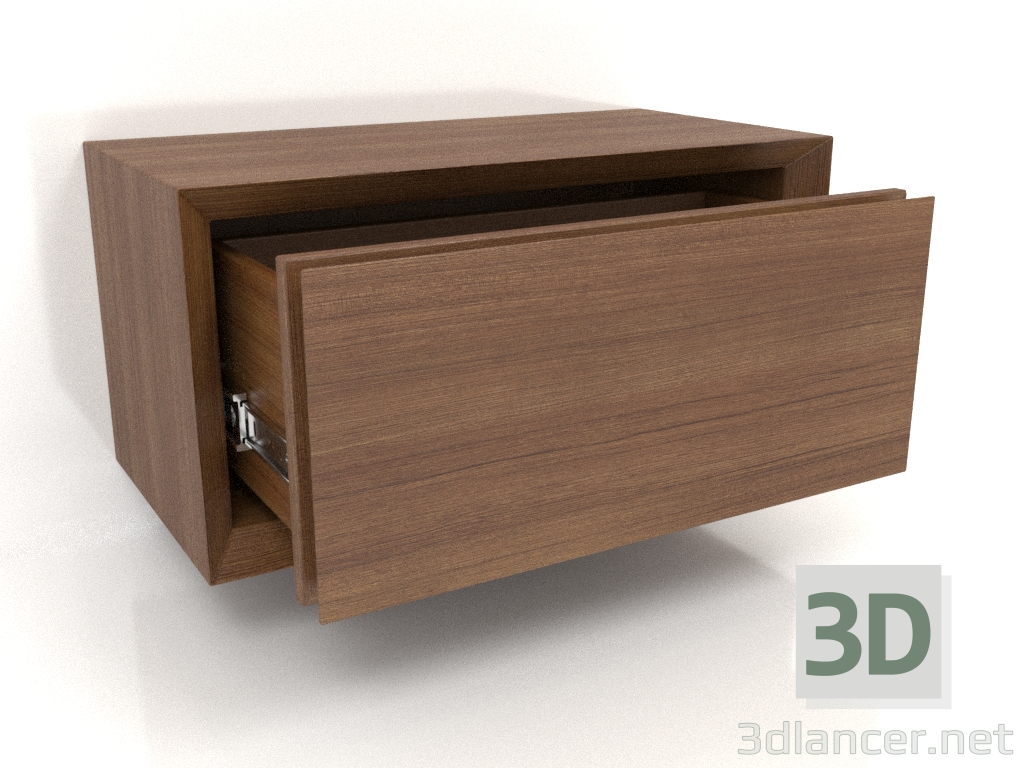 3D Modell Schrank TM 011 (offen) (400x200x200, Holzbraun hell) - Vorschau