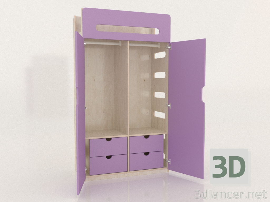 3d model Wardrobe open MOVE WE (WLMWE1) - preview