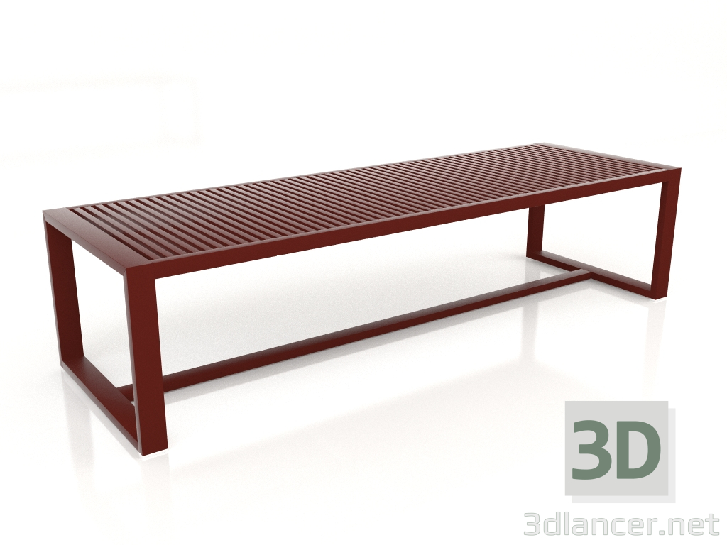 3d model Mesa de comedor 307 (rojo vino) - vista previa