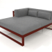 3D Modell XL-Modulsofa, Abschnitt 2 links (Weinrot) - Vorschau