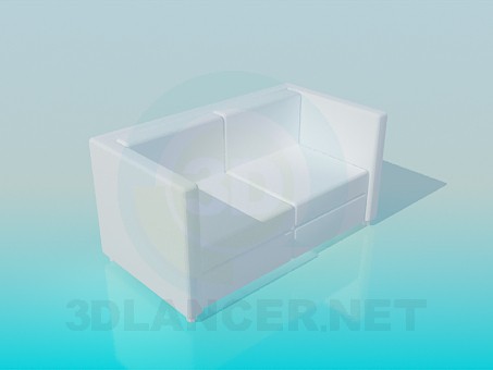 3d model Sofá - vista previa