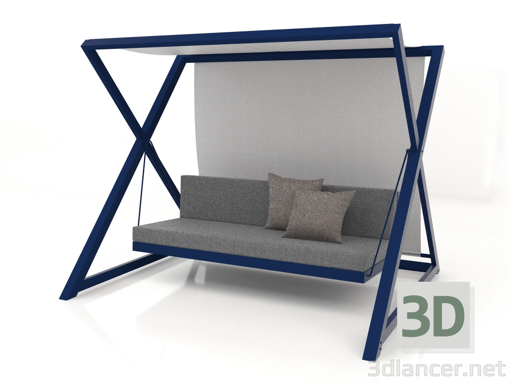 3d model Columpio de jardín (Azul noche) - vista previa