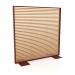 modello 3D Parete divisoria in legno artificiale e alluminio 150x150 (Roble golden, Wine red) - anteprima