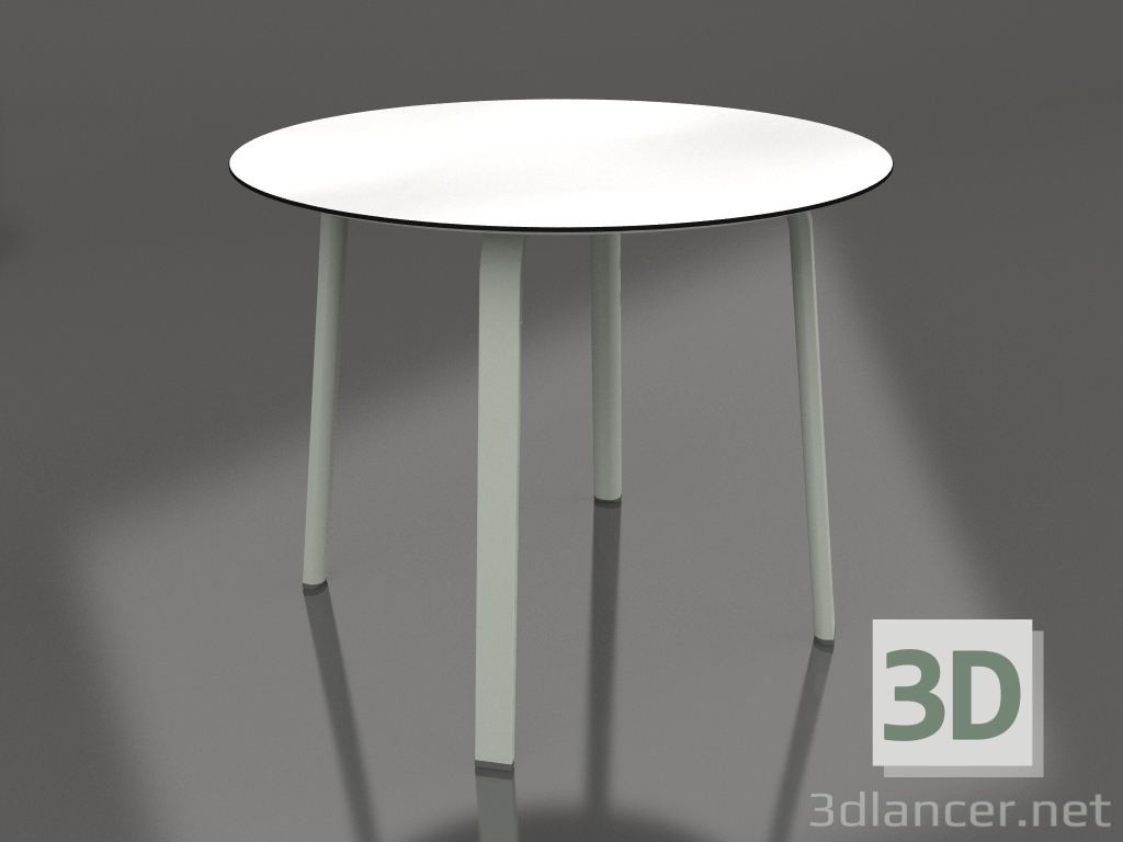 modèle 3D Table à manger ronde Ø90 (Gris ciment) - preview