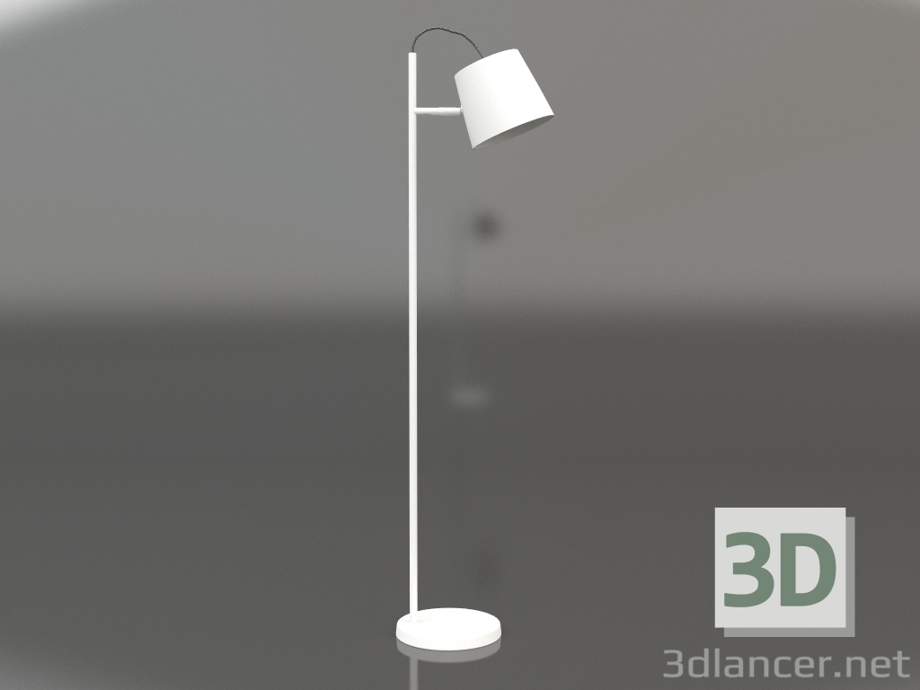 modello 3D Lampada da terra Buckle Head (Bianco) - anteprima