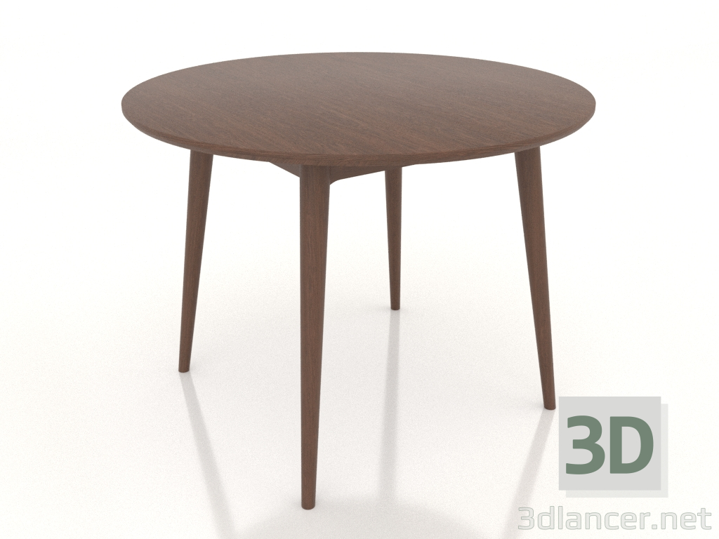 modèle 3D Table à manger ronde Ekarma 1000 mm (Noyer clair) - preview