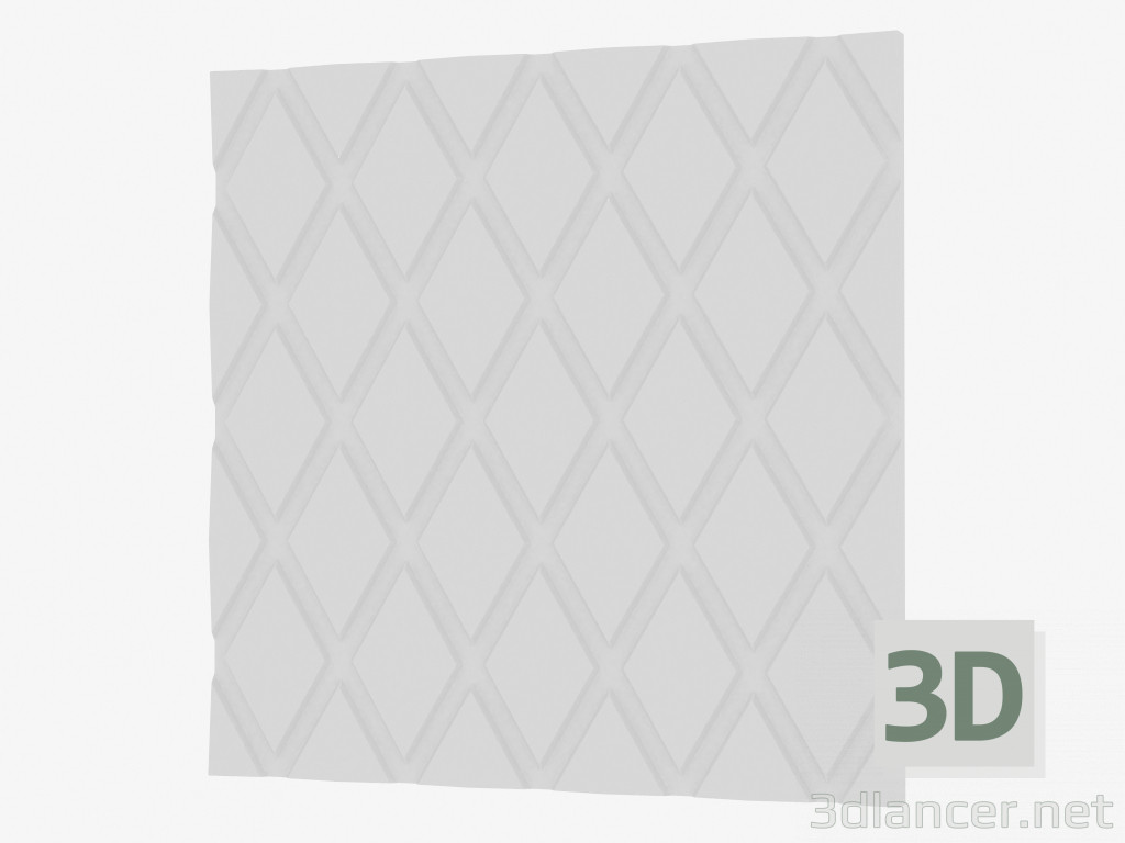 modello 3D Parete del pannello 3D - anteprima