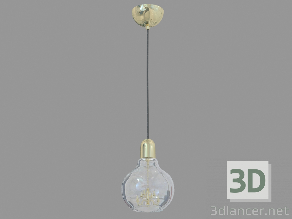 3D Modell Kronleuchter (S111007 1Gold) - Vorschau