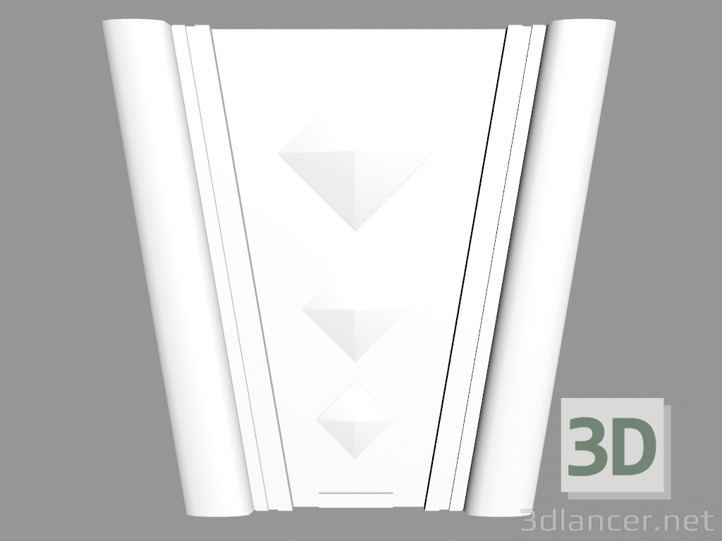 3d model Pilaster (capital) PL568 - preview