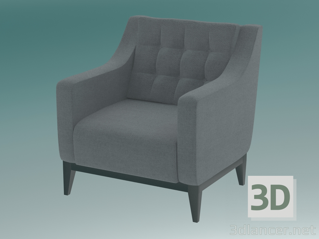 modèle 3D Fauteuil Brighton - preview