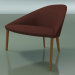 3d model Armchair 4304 (M-96 cm, 4 wooden legs, teak effect) - preview