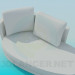 3D Modell Gepolsterte couch - Vorschau